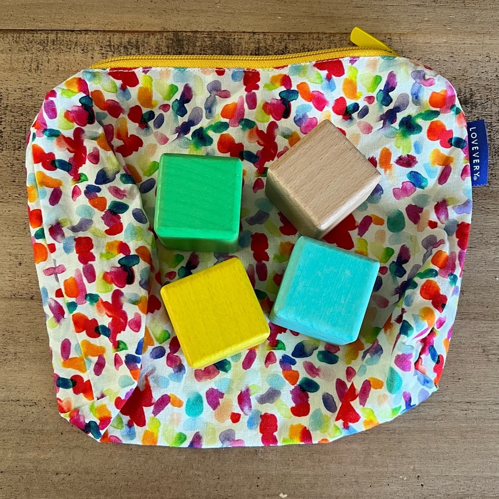 Lovevery block set with bag excellent condition